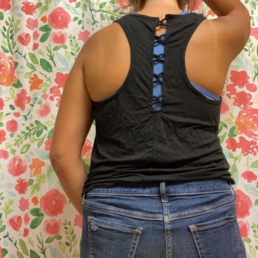 CUTE BLACK TANK TOP - Picture 4 of 4